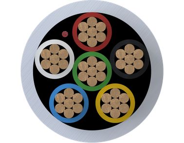 Intruder alarm cables cross-section