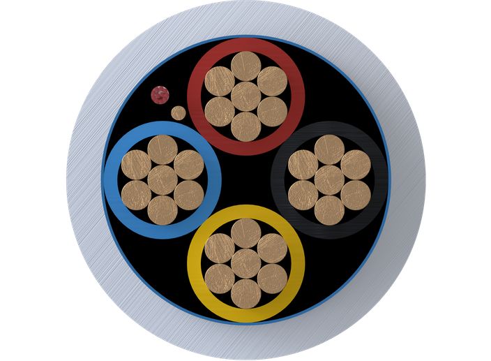 Intruder alarm cables cross-section