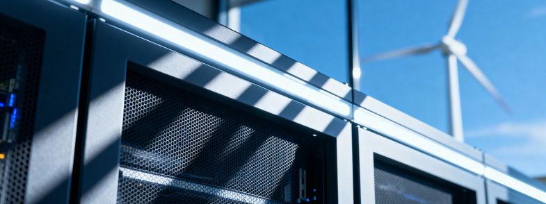 Close-up of data centre