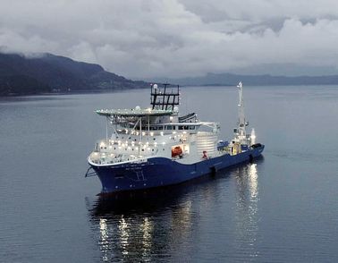 Cable laying vessel NKT Victoria at sea