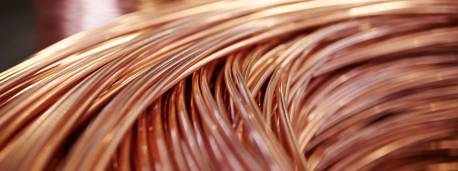 copper coil close up