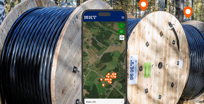 Track my Drum, drums and mobile view