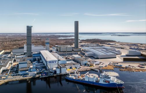 NKT site in Karlskrona with all three towers and NKT Victoria